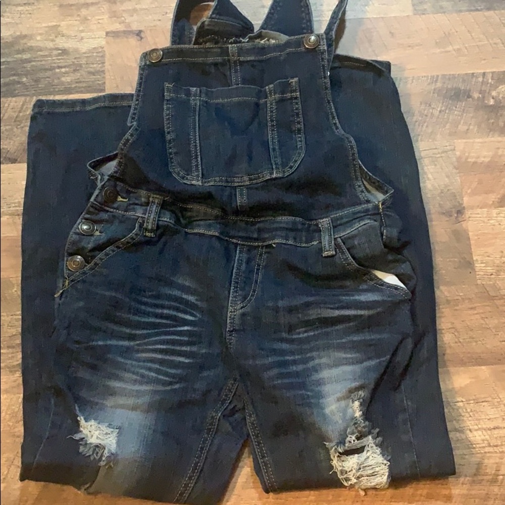 Ripped Overall Pants